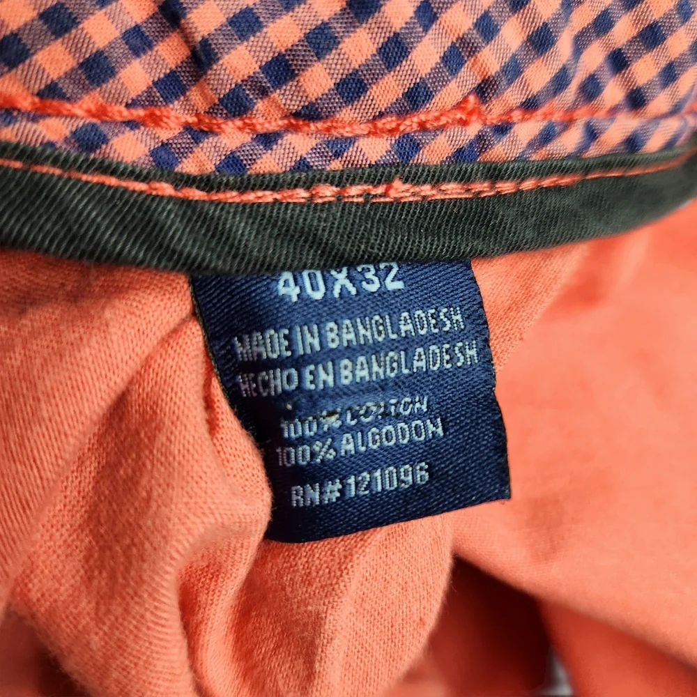Charleston Threads Salmon Pink Chino Southern Beach Party Pant Mens Size 40x32